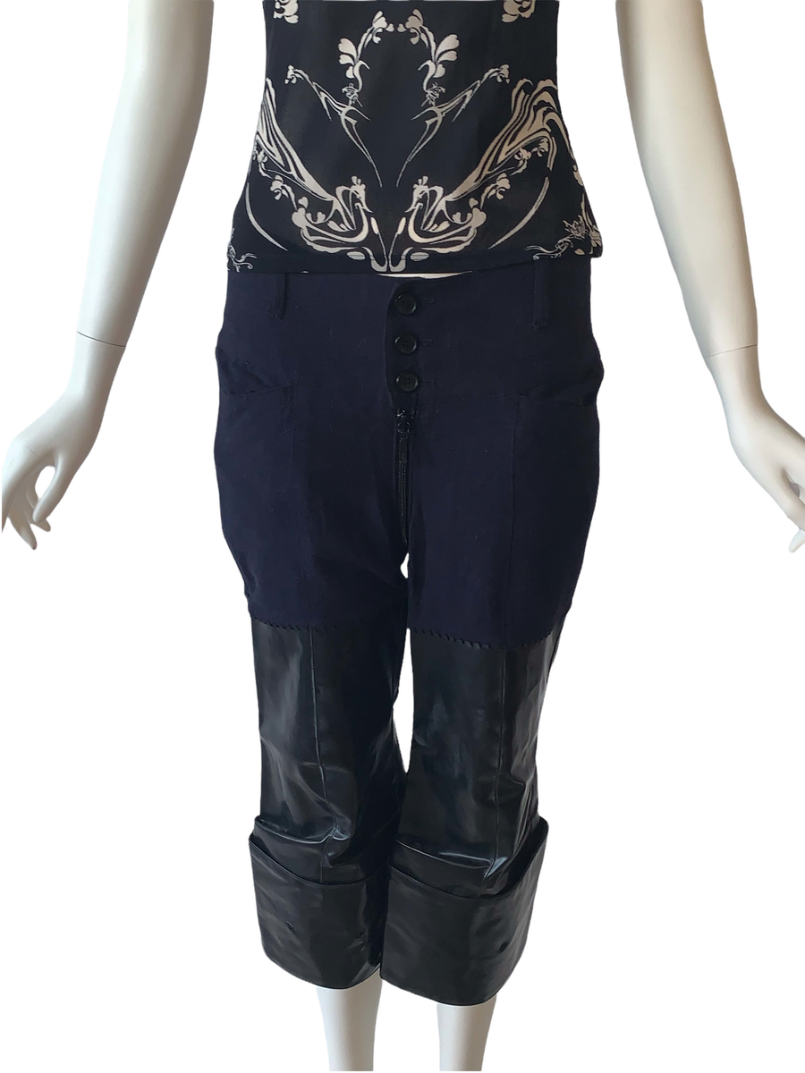 Heretic Goes Round Rubber Zip Crotch Pants product image