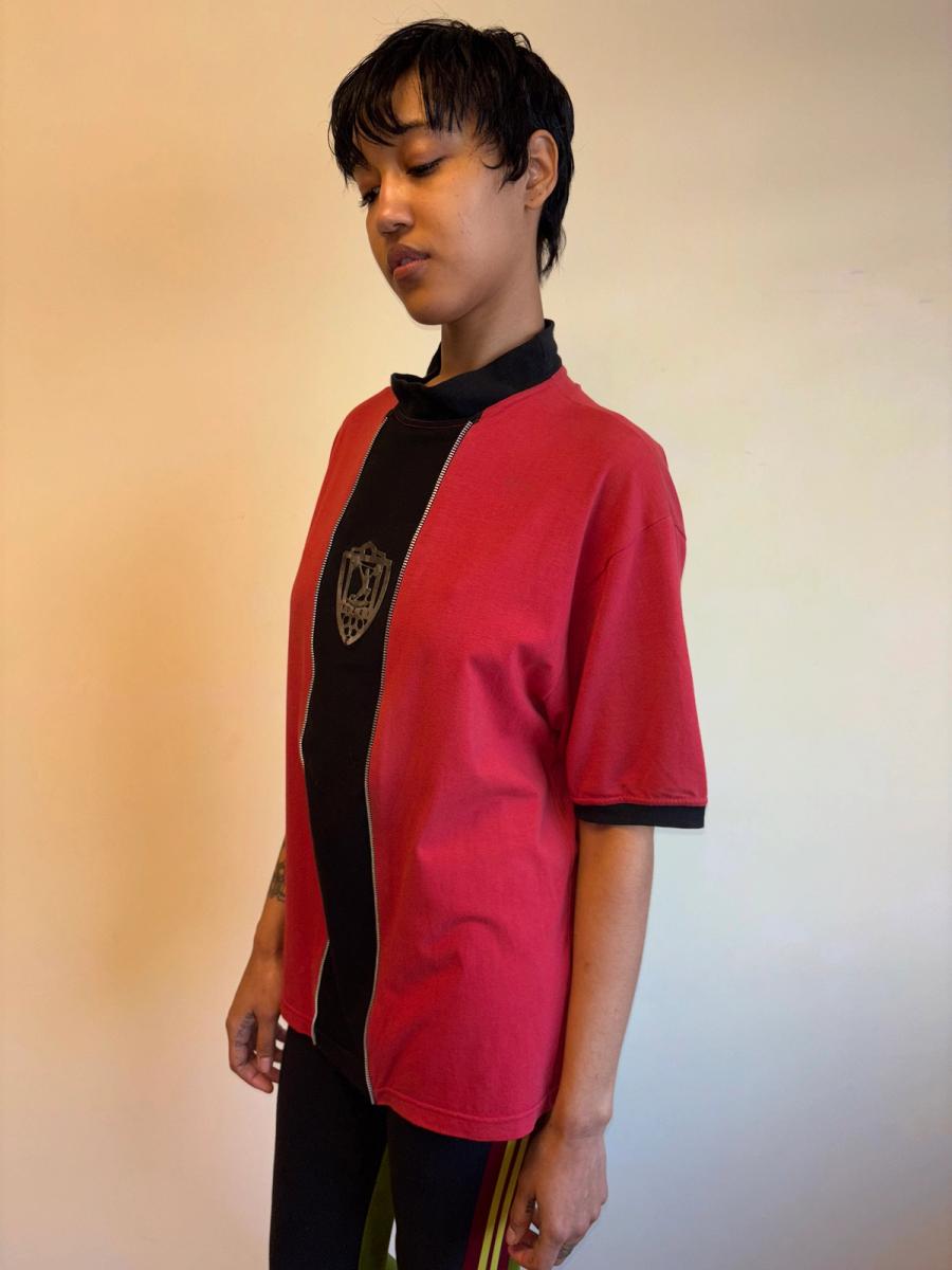 80s Gaultier by Fuzzi Metal Weightlifting Plaque Top product image