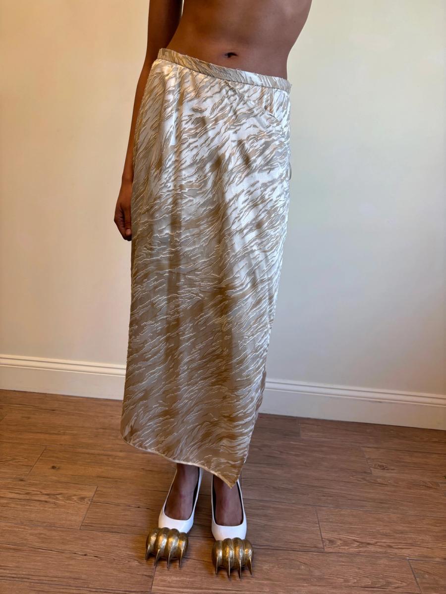 Krizia Tiger Stripe Wrap Skirt product image