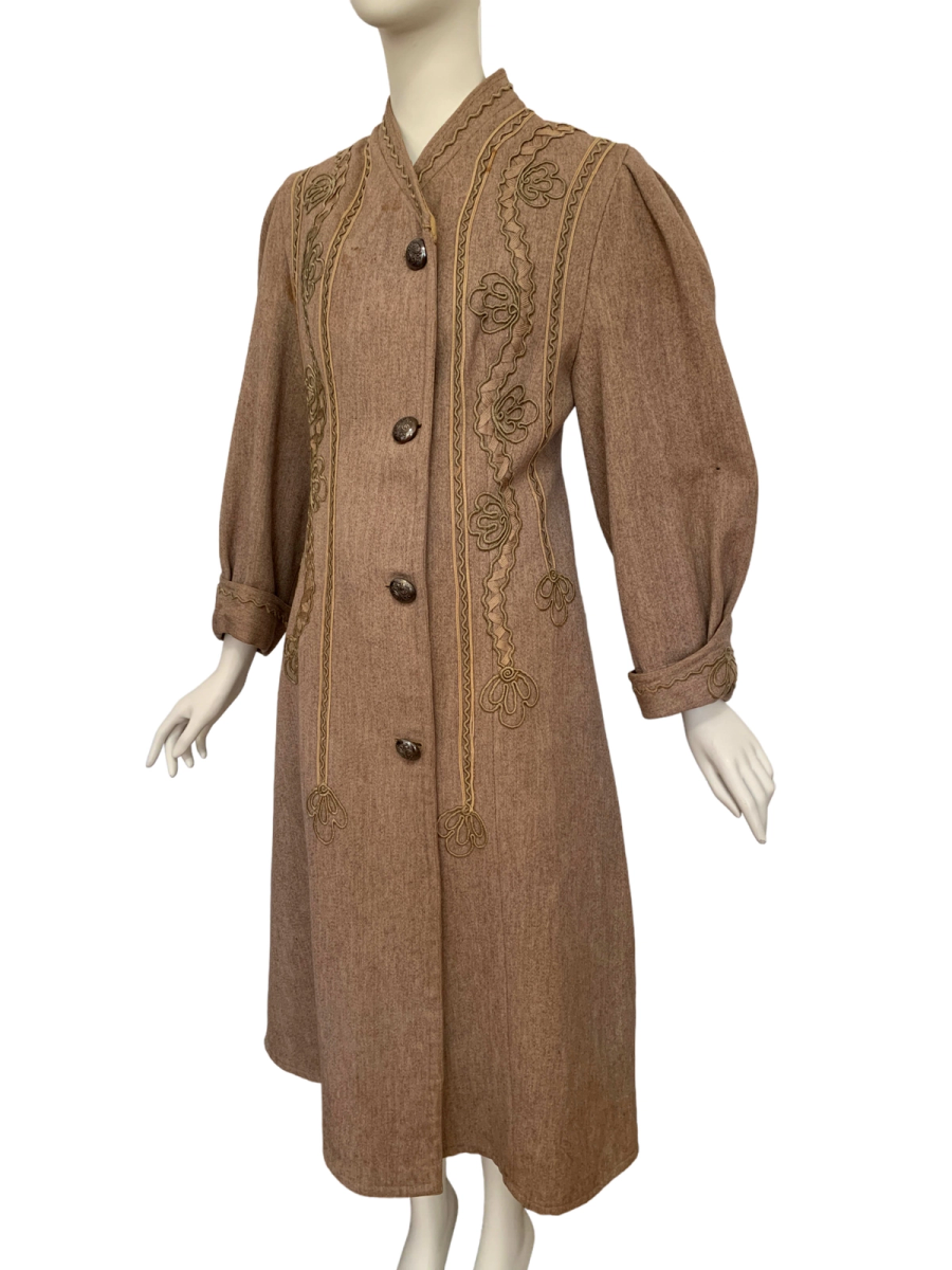 Antique Edwardian Duster with Soutache Design product image