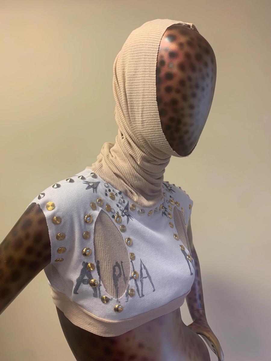 Alpha Male Studded Top With Tan Hood 2 product image