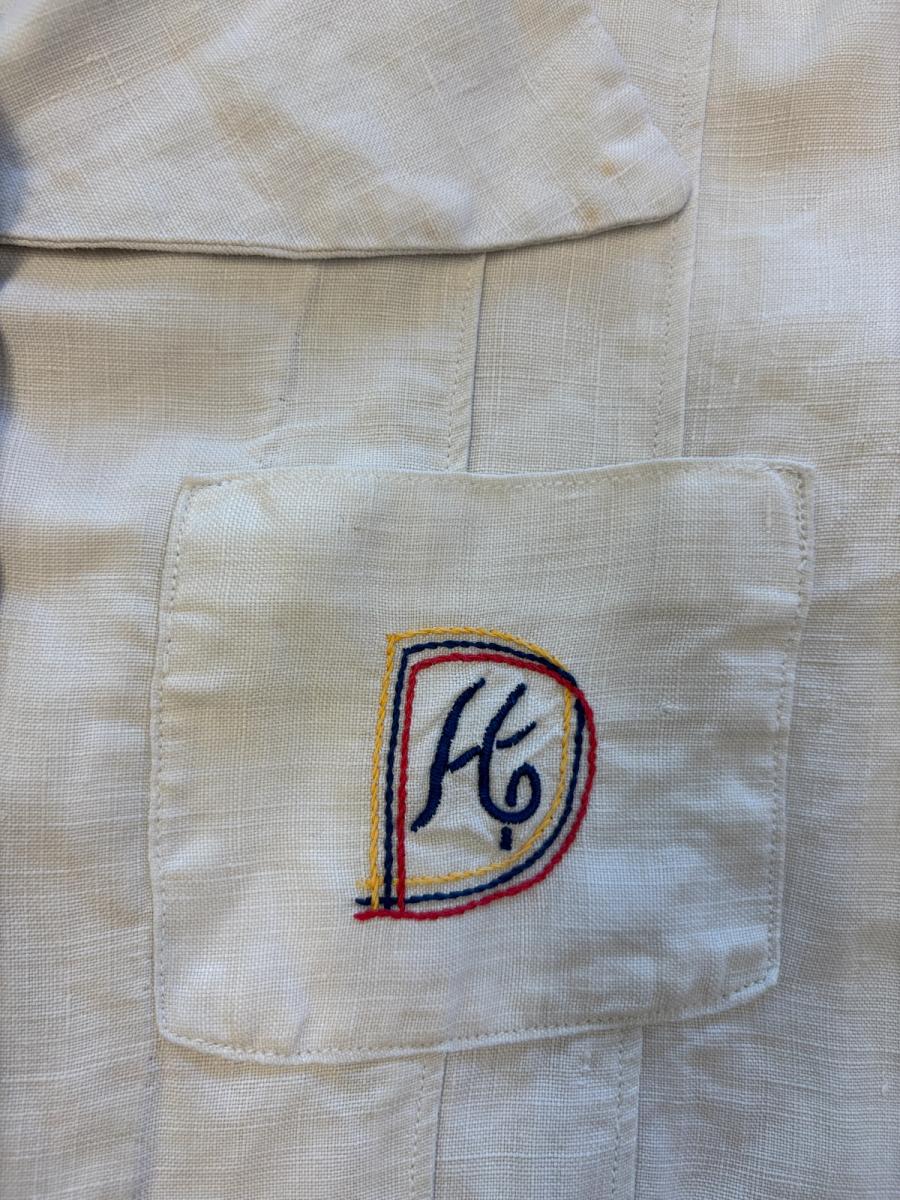 1940 French "Restriction Era" Linen Monogram Dress product image