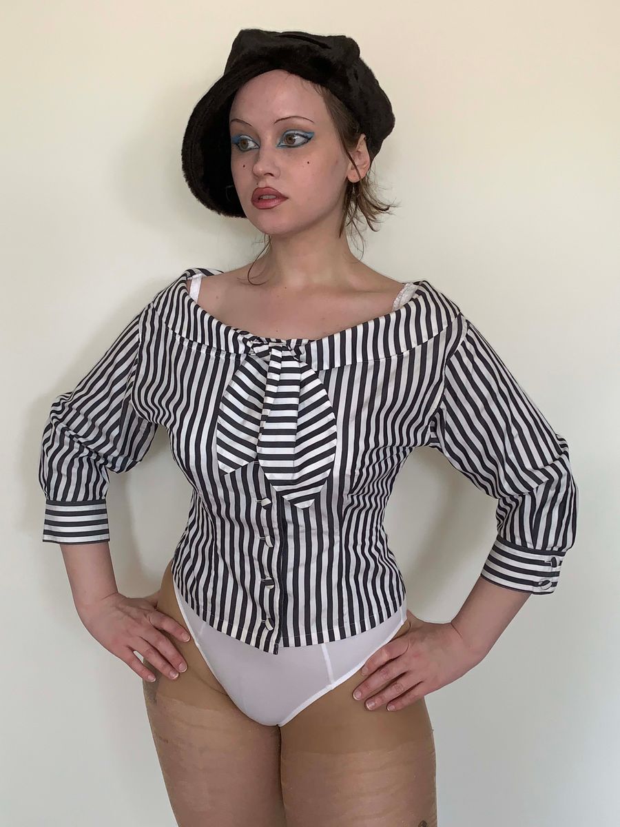 Chantal Thomass Bombshell Striped Tie Top product image