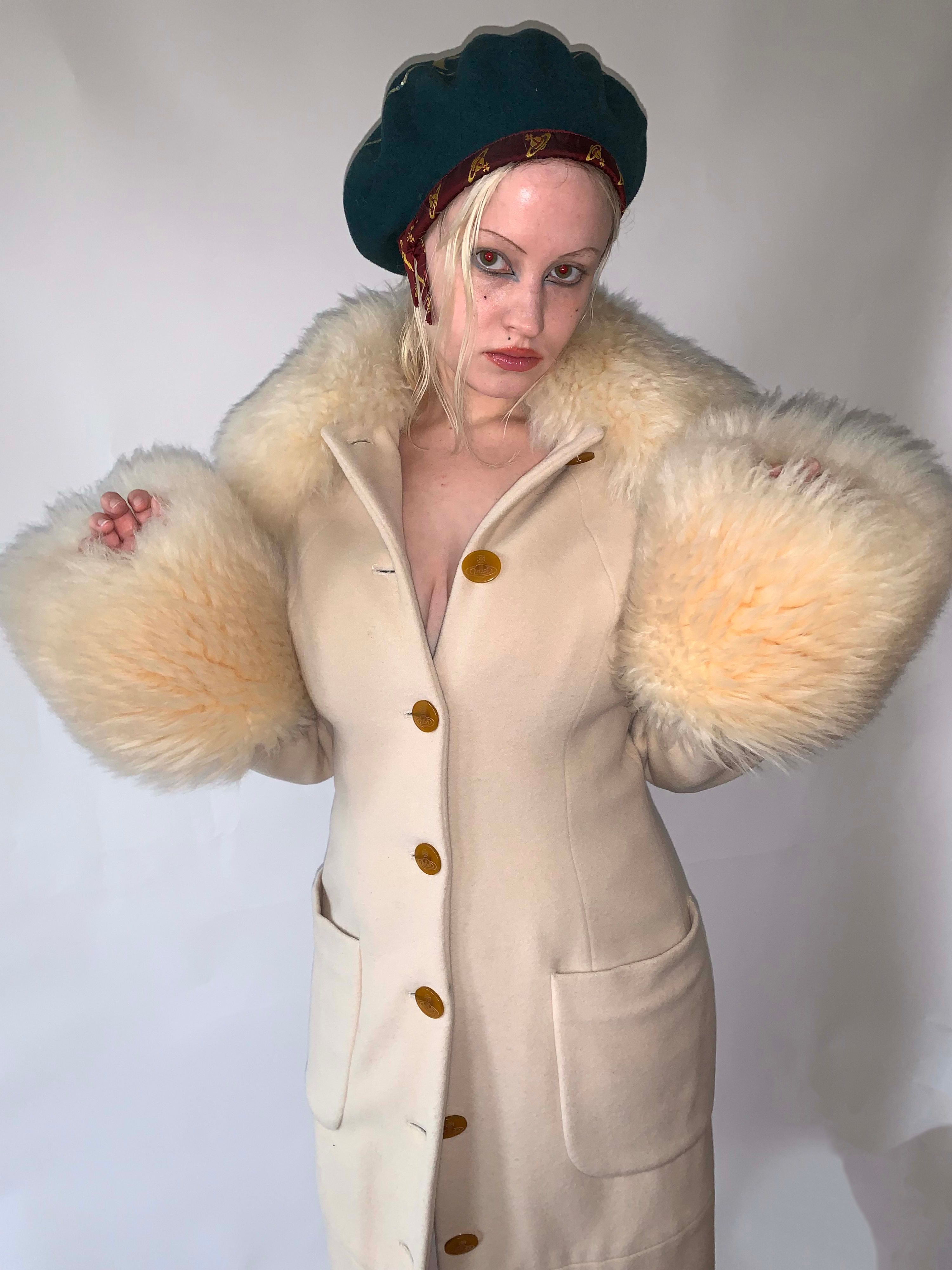 Vivienne Westwood Ivory Poodle Coat