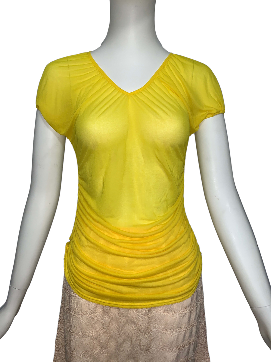 Jean-Paul Gaultier Yellow Sheer Blouse product image