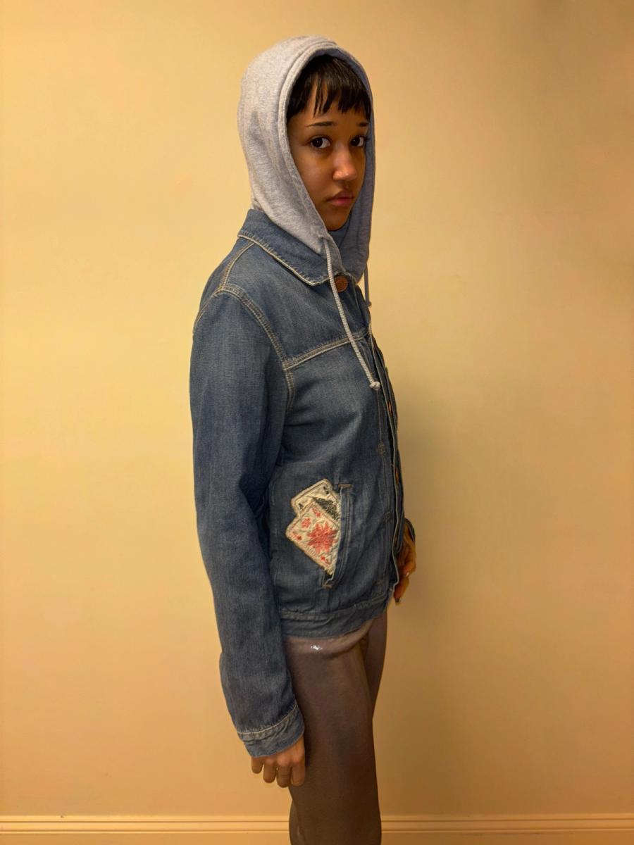 Fake London Genius Denim Jacket with Money product image