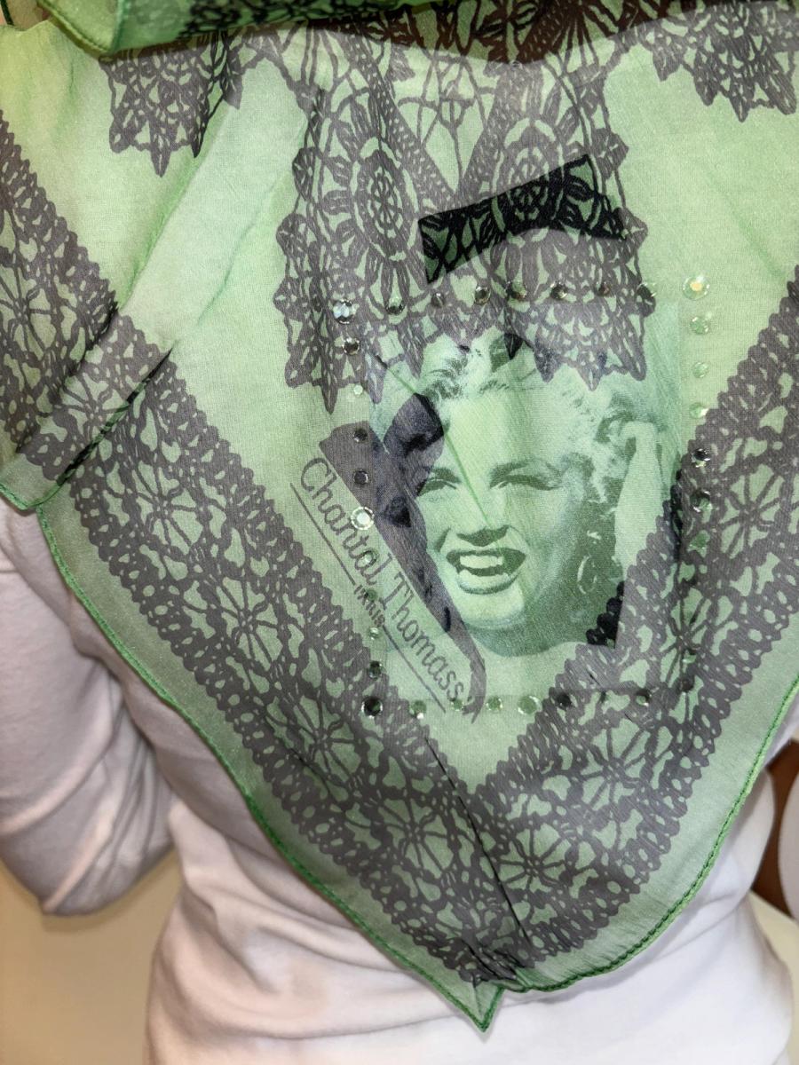 80s Chantal Thomass Trompe L'oeil Lace Handkerchief product image