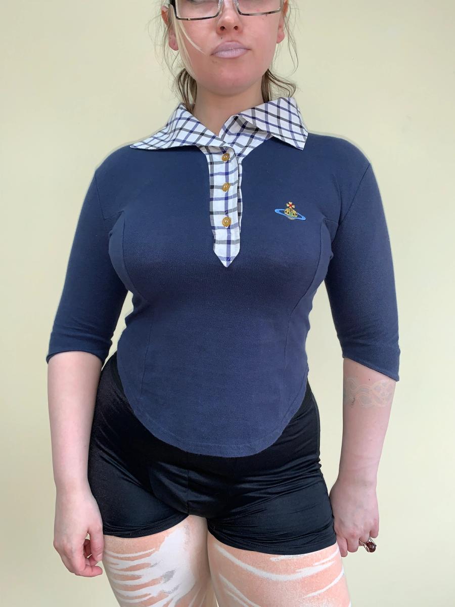 90s Vivienne Westwood Navy Polo