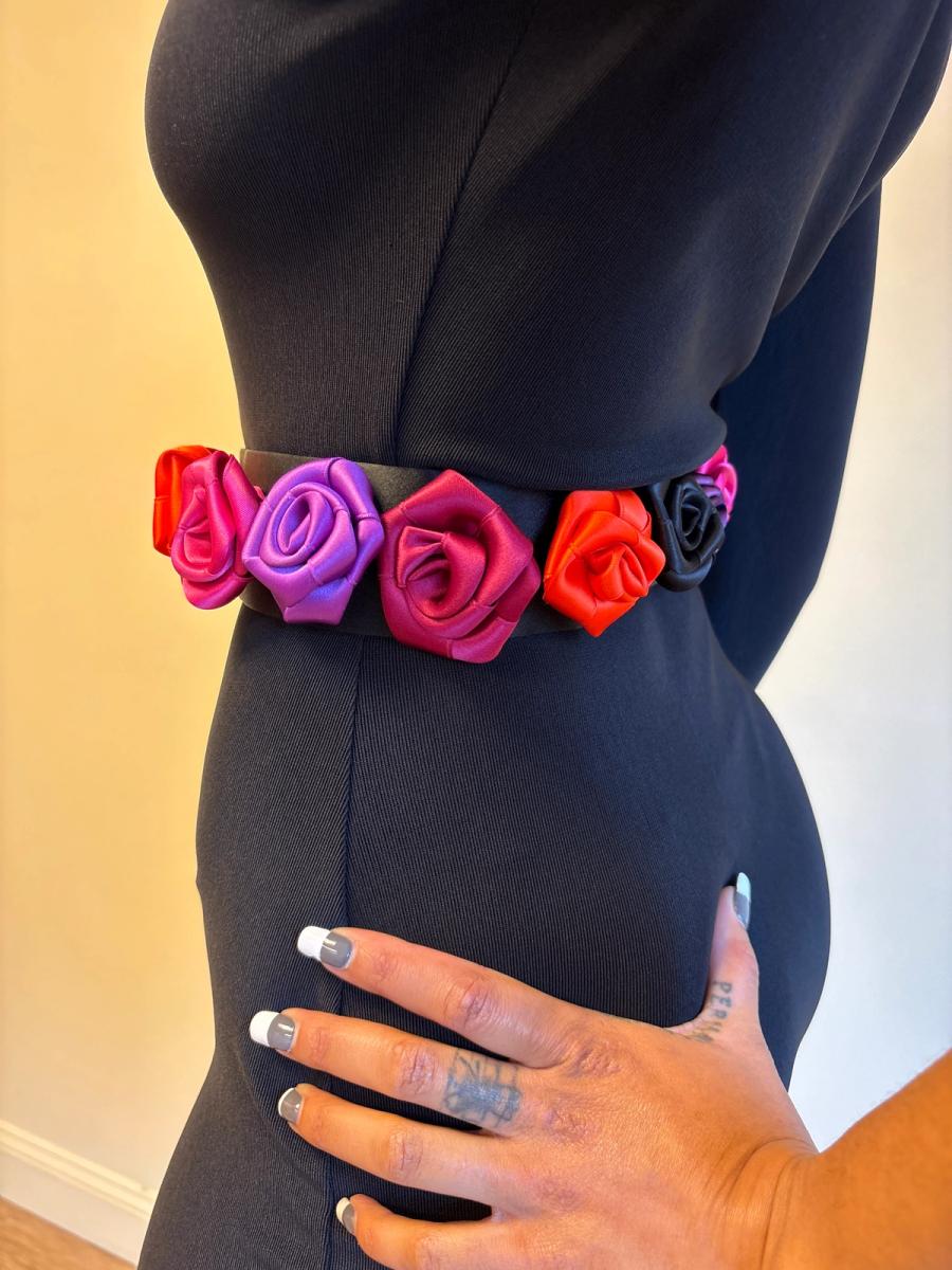 90s Chantal Thomass Flower Dress with Matching Belt product image