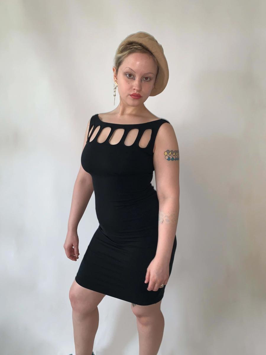 90s Norma Kamali Cutout Dress