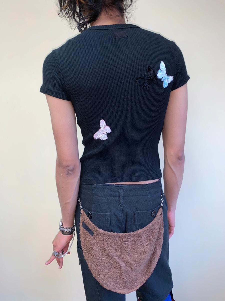 20471120 Waffle Tee with Butterflies product image