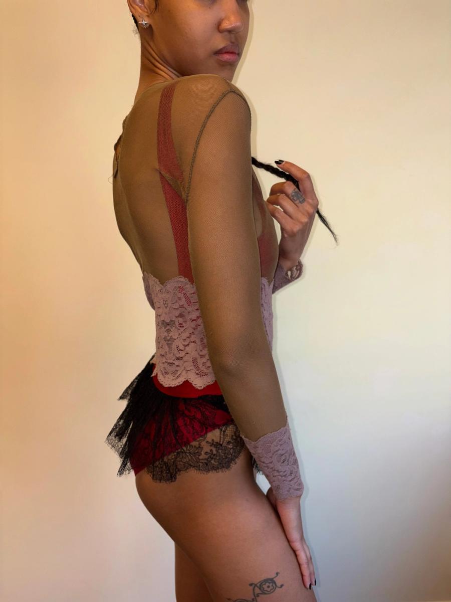 Vintage Jean-Paul Gaultier Mesh and Lace Top product image