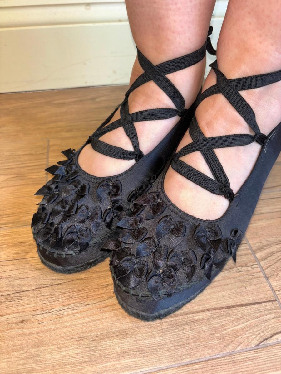 Vintage Satin Bow Espadrilles product image