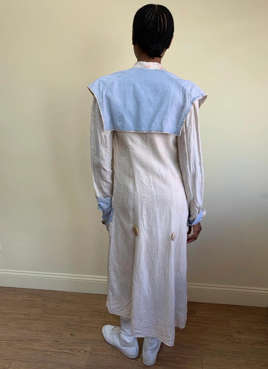 Edwardian Duster with Baby Blue Accents product image