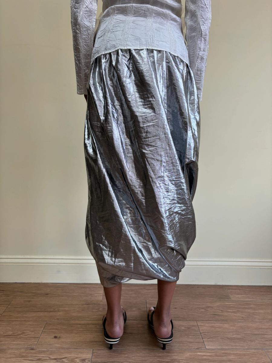 Angelo Tarlazzi Double Waistband Bubble Hem Skirt product image