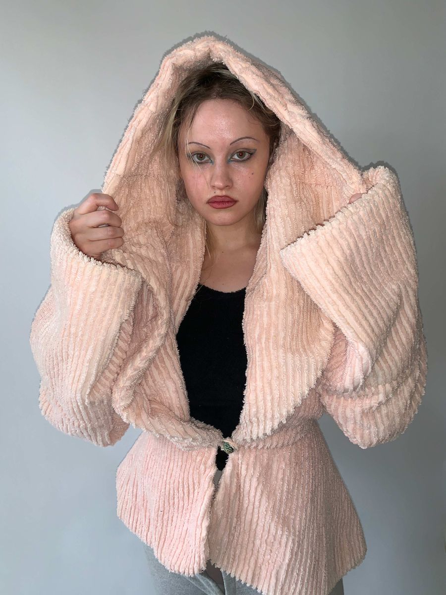 Norma Kamali Toweling Hooded Jacket product image