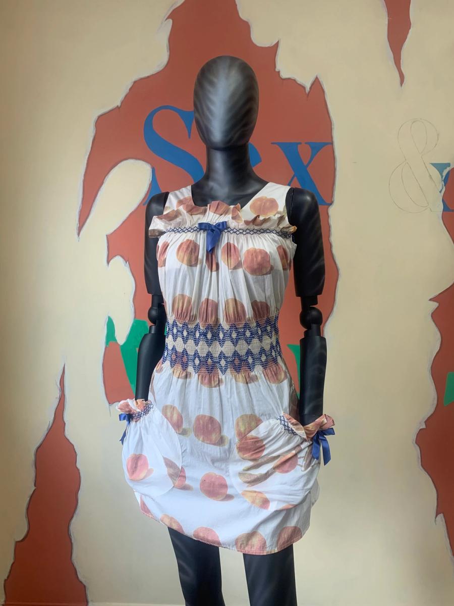 Vivienne Westwood S/S 1997 'Vive la Bagatelle' Smocked Peach Dress product image