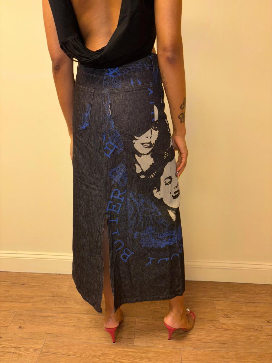00s Body Butter Portrait Print Skirt product image