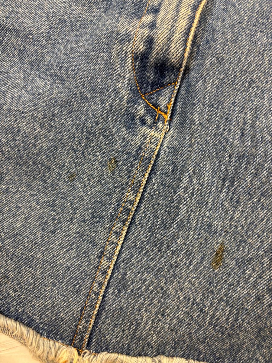 90s Katharine Hamnett Denim Skirt with Metal Fringe product image