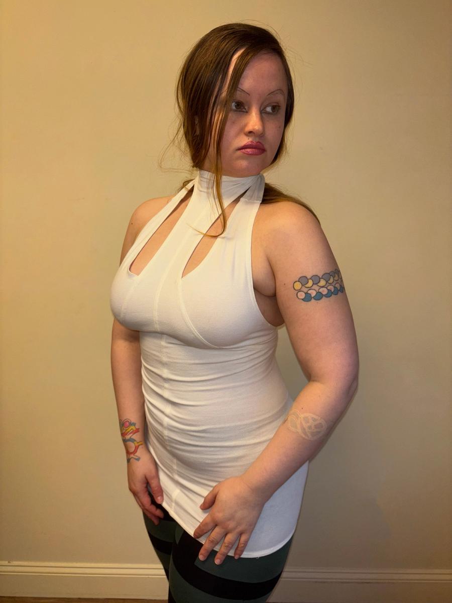 1980s Dorothée Bis Paneled Mock-neck Top product image