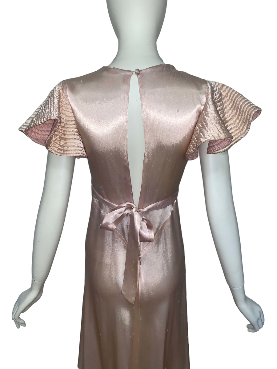 1930s Quilted Sleeve Dress product image