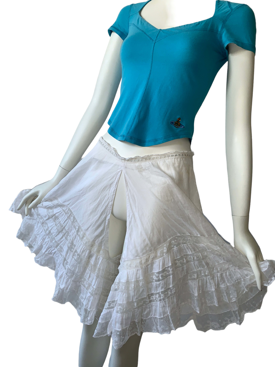 French Antique Blue Lace Bloomers product image