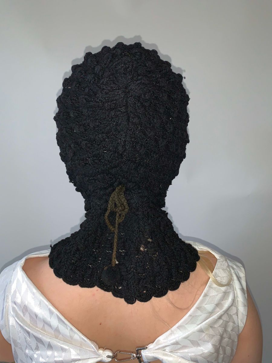 Victorian Crocheted Winter Bonnet  product image