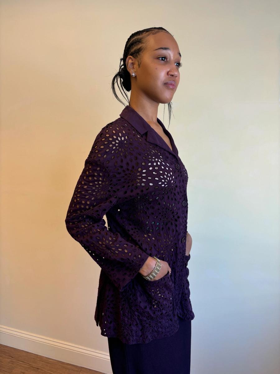 90s Romeo Gigli Eyelet Jacket  product image