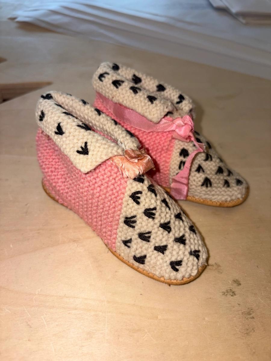 Victorian Knit Ermine Baby Boots product image