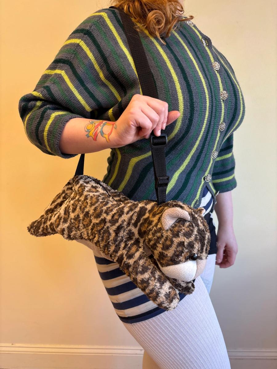 90s Yvan & Marzia Cheetah Bag product image