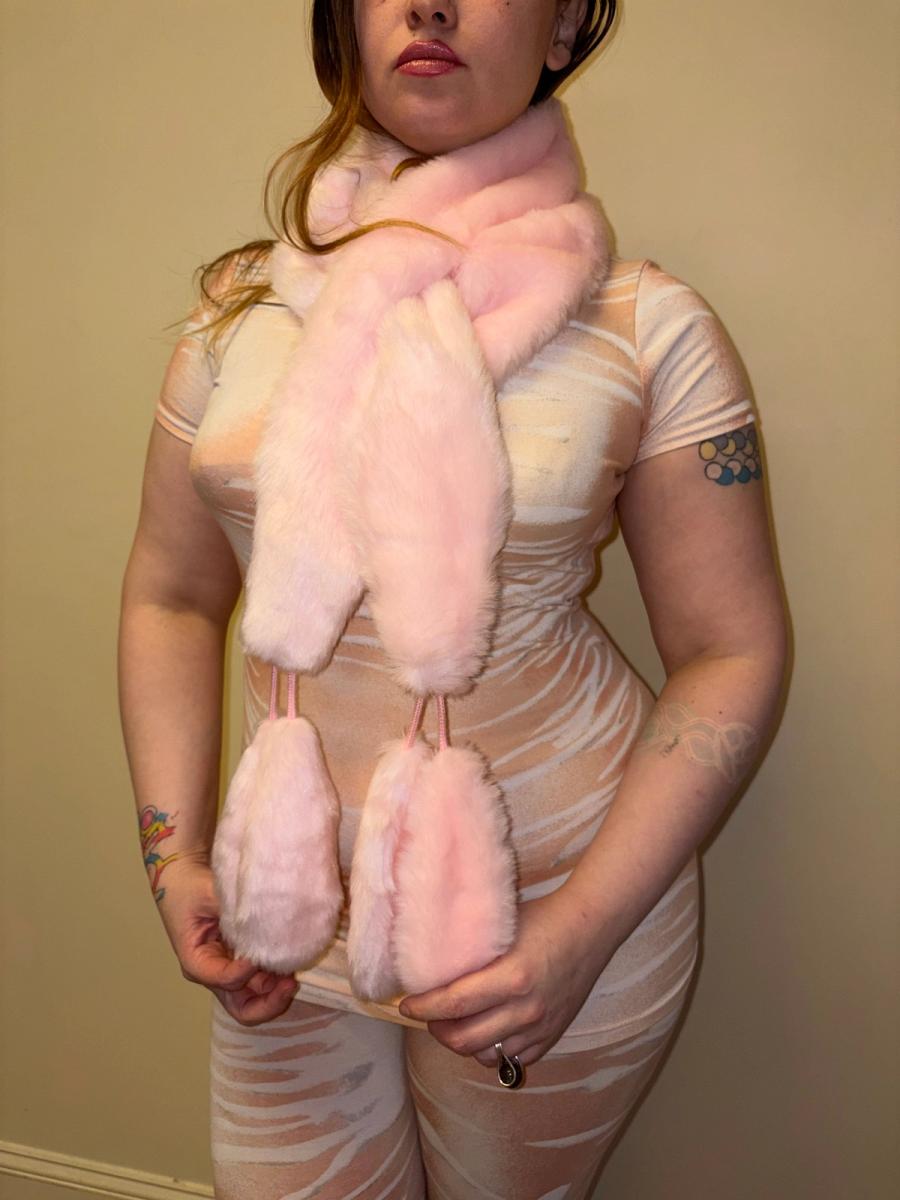 90s Milk Faux Pink Scarf  product image