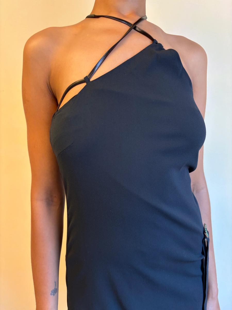 Vintage John Richmond Metal Strap and Diamante Dress product image