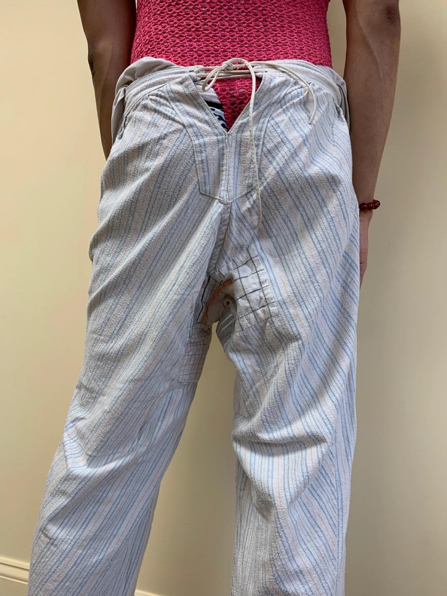 Antique Repaired Flannel Underwear From France product image