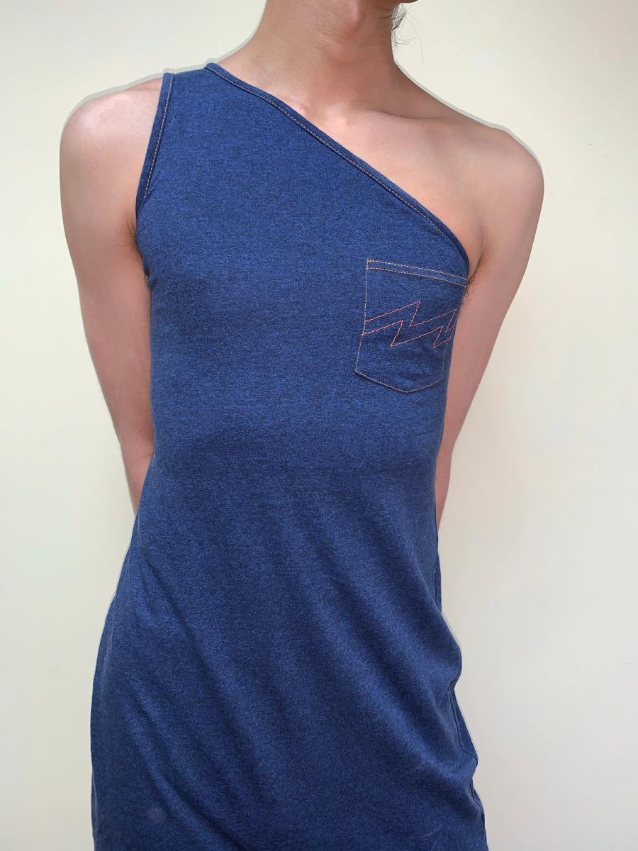 90s W< Jagged Hem Dress product image