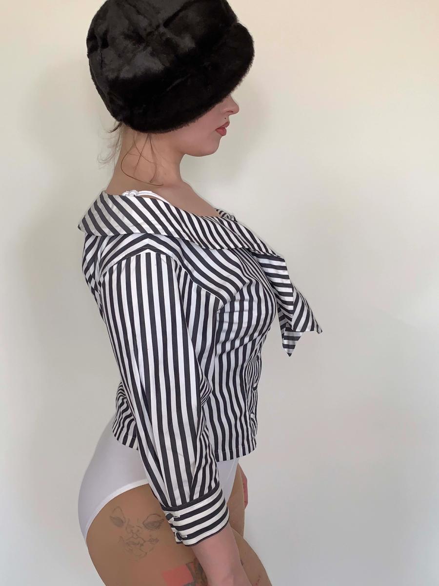 Chantal Thomass Bombshell Striped Tie Top product image