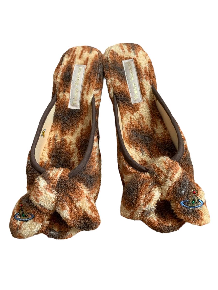 Vivienne Westwood Leopard Terrycloth Slippers