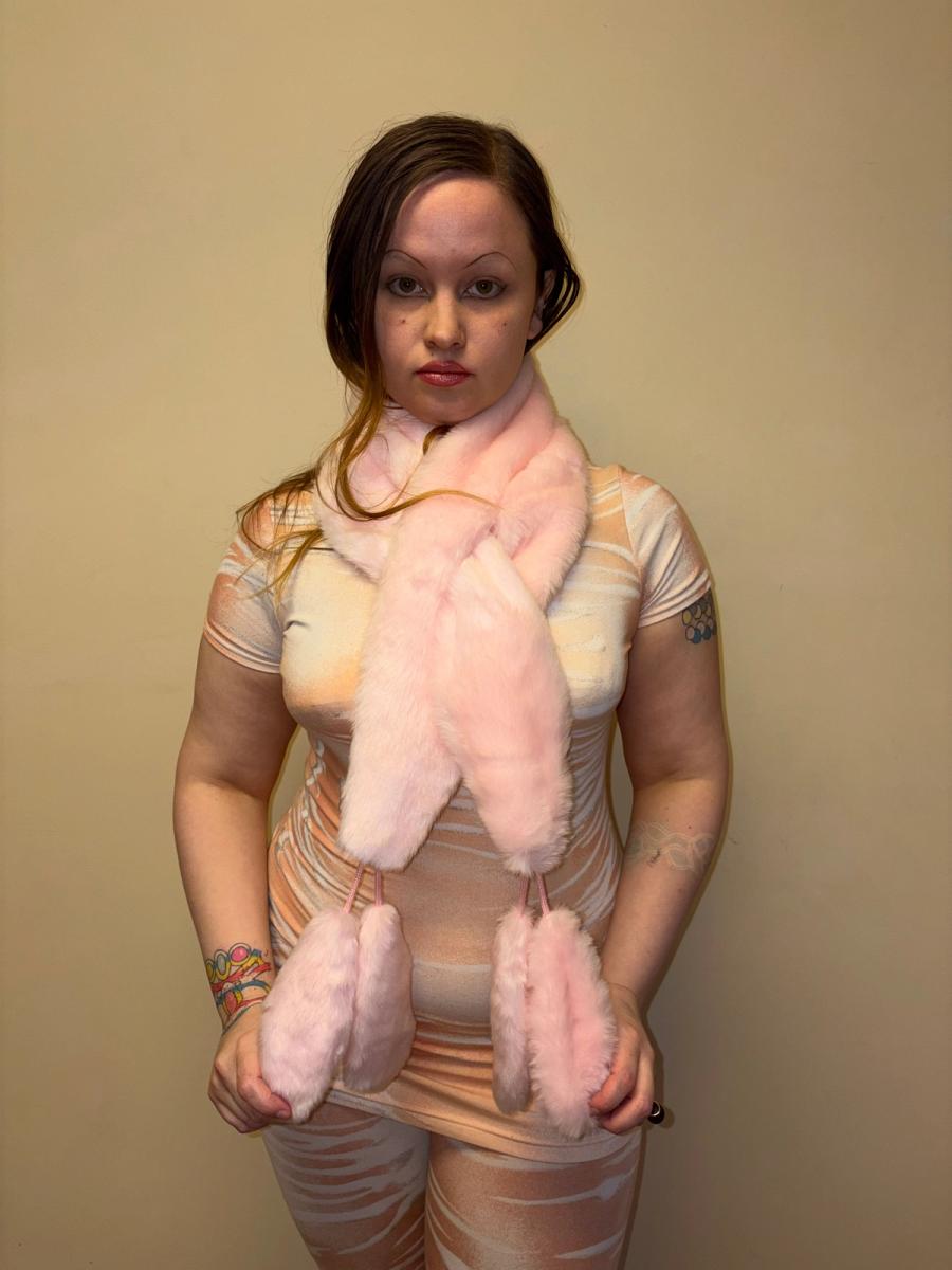 90s Milk Faux Pink Scarf  product image