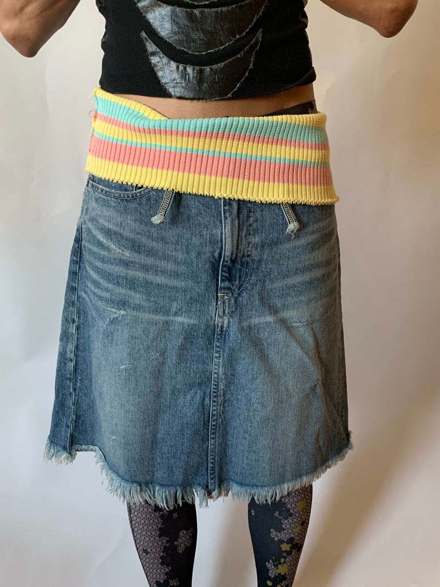 Nozomi Ishiguro Extreme High Waist Denim Skirt product image