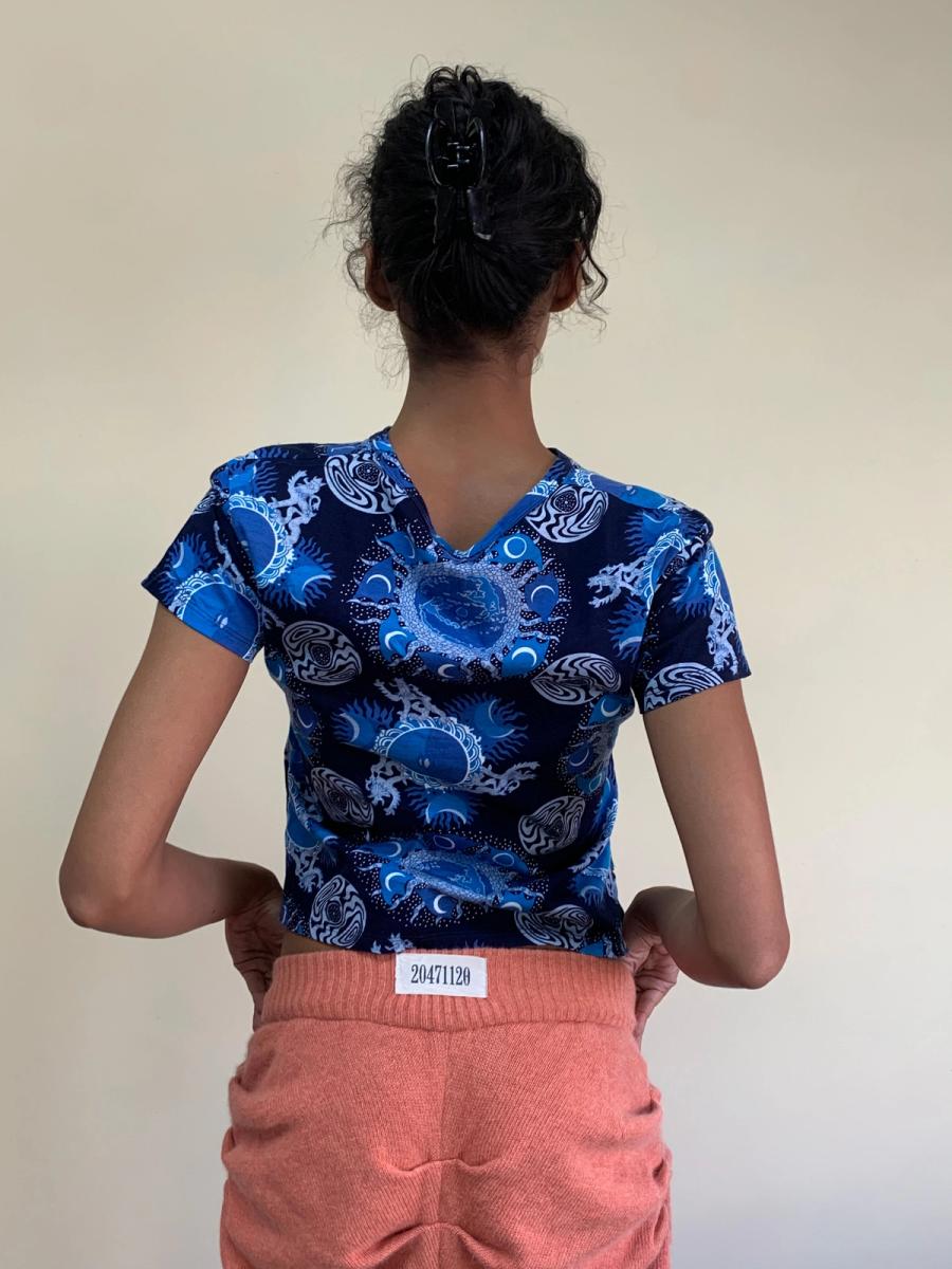 90s Vivienne Westwood Blue Galaxy Print T-shirt product image