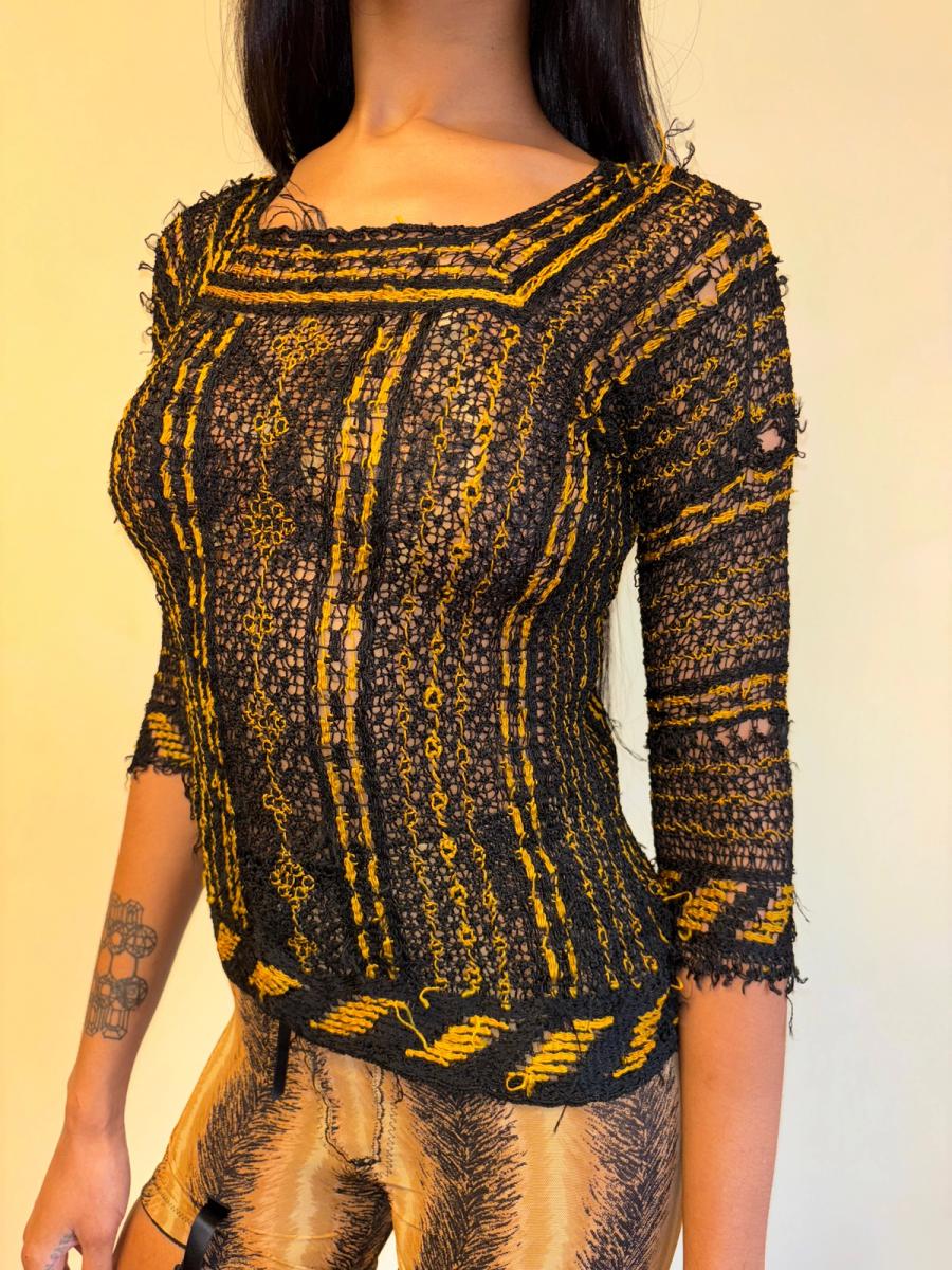 1930s Italian Handmade Knit Top product image