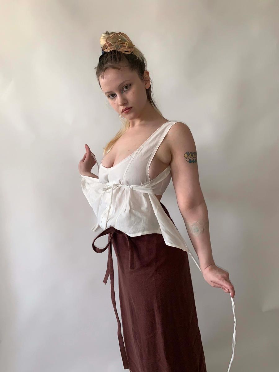 1890s-Early 1900s Unusual Wrapping Undergarment product image