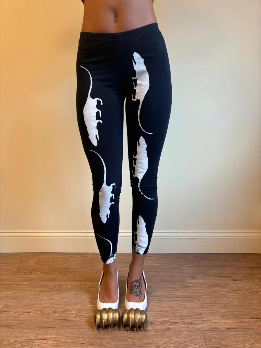 Rat and Chrysler Black Leggings