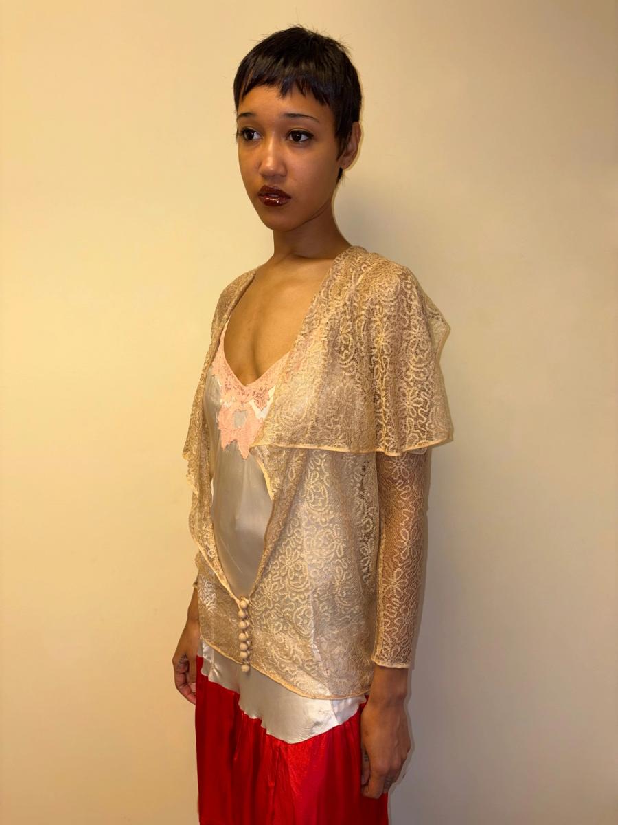 1920s Gold Lace Jacket product image