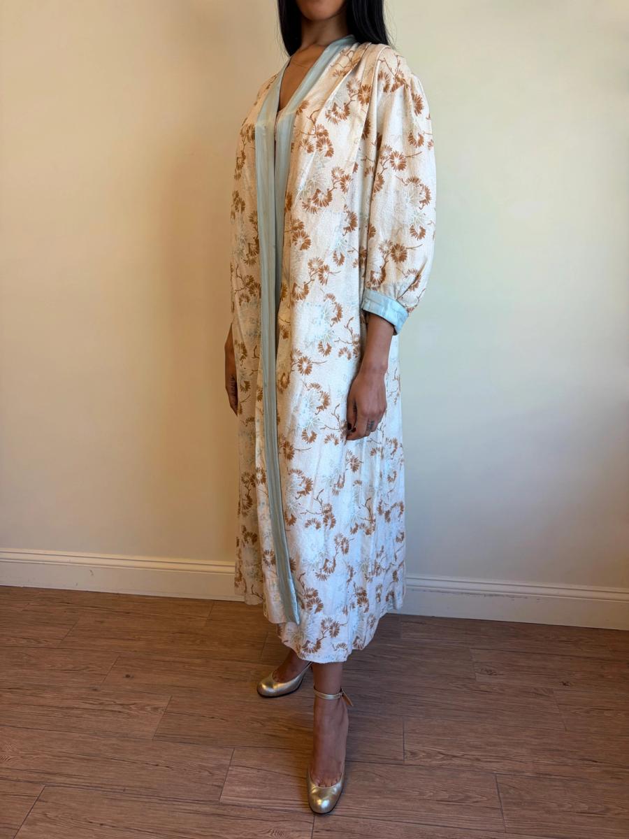 1890s or early 1900s Pastel Flannel Robe product image