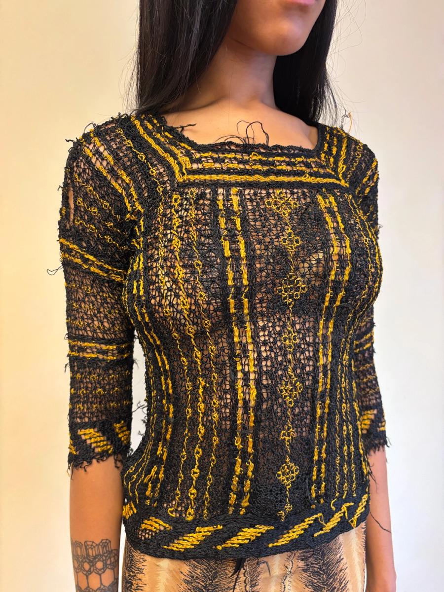 1930s Italian Handmade Knit Top product image