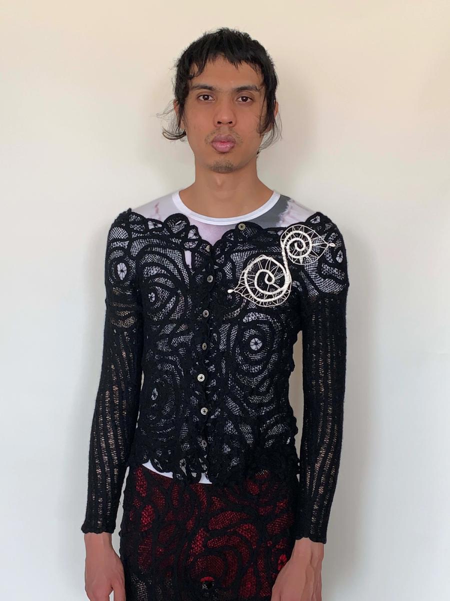 Vintage Issey Miyake Knit "Battenburg" Lace Set product image