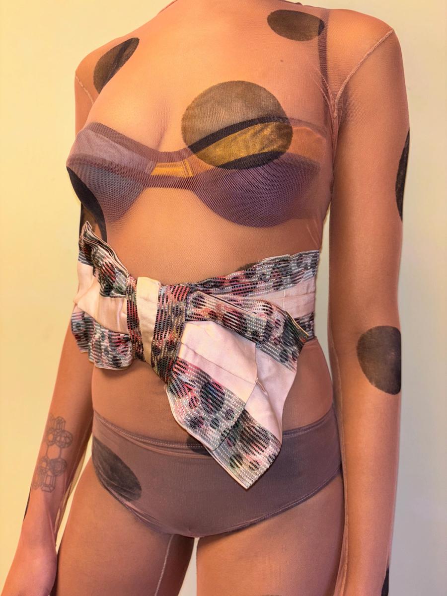 Antique Bubble Print Bow product image