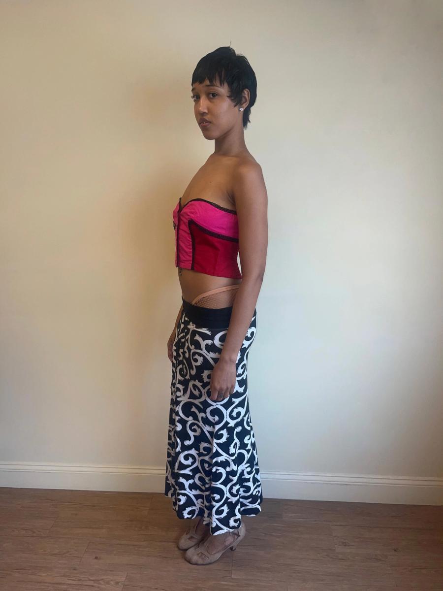 80s Chantal Thomass Decorative Sweat Skirt product image
