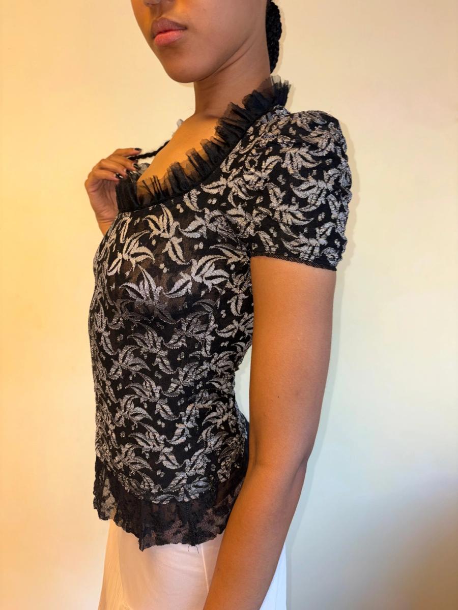 90s Vivienne Westwood Lace Stretch Top product image