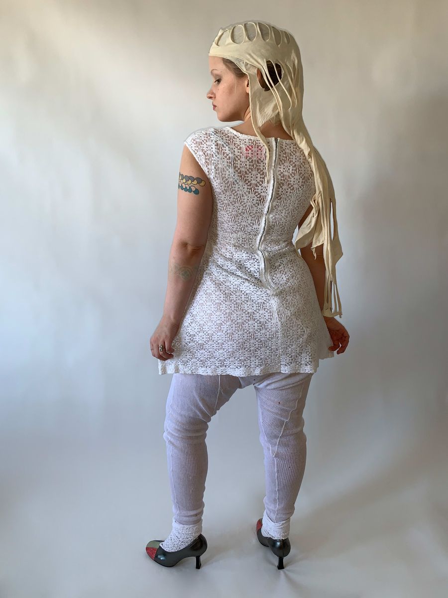 Nozomi Ishiguro "Stop Making Sense" Lace Minidress product image